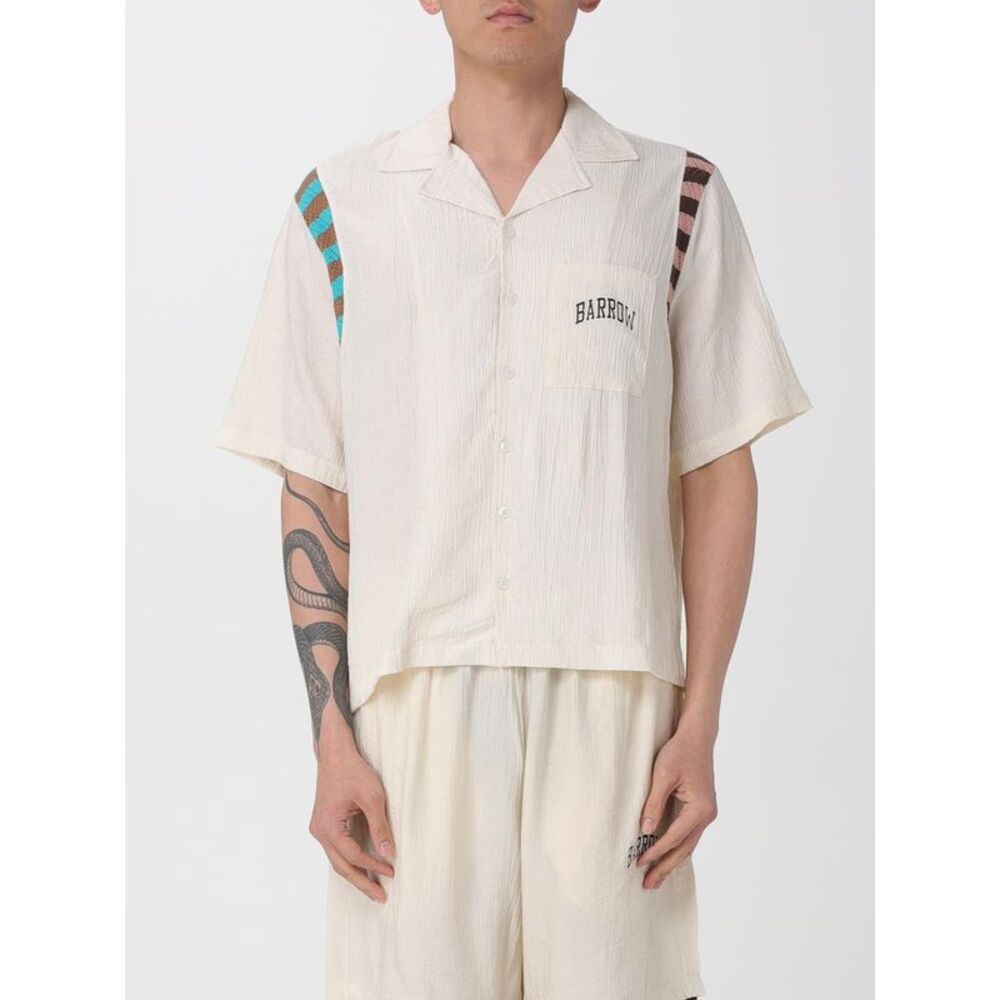 Barrow Men Barrow Casual Shirt In Cotton Blend With Logo